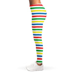Colorful Striped Pattern Print Women's Leggings