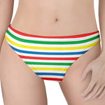 Colorful Striped Pattern Print Women's Thong