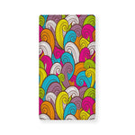 Colorful Surfing Wave Pattern Print Baby Crib Sheet