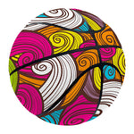 Colorful Surfing Wave Pattern Print Basketball