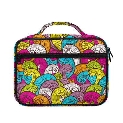 Colorful Surfing Wave Pattern Print Briefcase Bible Bag