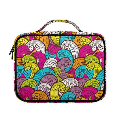 Colorful Surfing Wave Pattern Print Briefcase Bible Bag