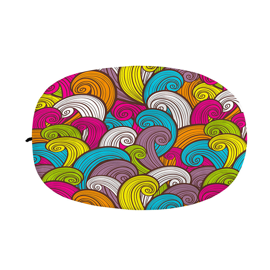 Colorful Surfing Wave Pattern Print Car Side Mirror Covers