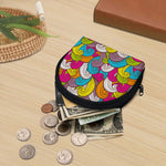 Colorful Surfing Wave Pattern Print Coin Purse