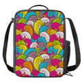 Colorful Surfing Wave Pattern Print Crossbody Lunch Bag