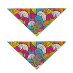 Colorful Surfing Wave Pattern Print Dog Bandana
