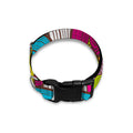 Colorful Surfing Wave Pattern Print Dog Collar