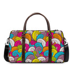 Colorful Surfing Wave Pattern Print Duffle Bag
