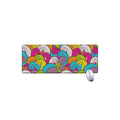 Colorful Surfing Wave Pattern Print Extended Mouse Pad