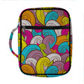 Colorful Surfing Wave Pattern Print Front Pocket Bible Bag