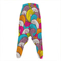 Colorful Surfing Wave Pattern Print Hammer Pants