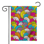 Colorful Surfing Wave Pattern Print House Flag