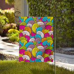 Colorful Surfing Wave Pattern Print House Flag