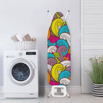 Colorful Surfing Wave Pattern Print Ironing Board Cover