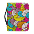 Colorful Surfing Wave Pattern Print Leather Bible Cover