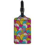 Colorful Surfing Wave Pattern Print Luggage Tag