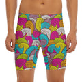 Colorful Surfing Wave Pattern Print Men's Long Boxer Briefs