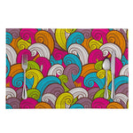 Colorful Surfing Wave Pattern Print Placemat