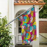 Colorful Surfing Wave Pattern Print Polyester Flag