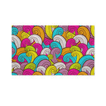 Colorful Surfing Wave Pattern Print Polyester Flag