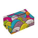 Colorful Surfing Wave Pattern Print Rectangle Tissue Box Cover