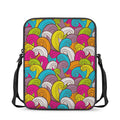 Colorful Surfing Wave Pattern Print Rectangular Crossbody Bag