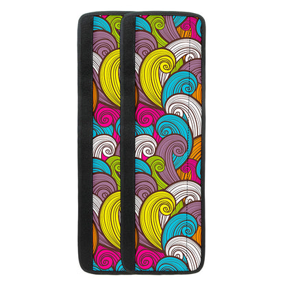 Colorful Surfing Wave Pattern Print Refrigerator Handle Covers