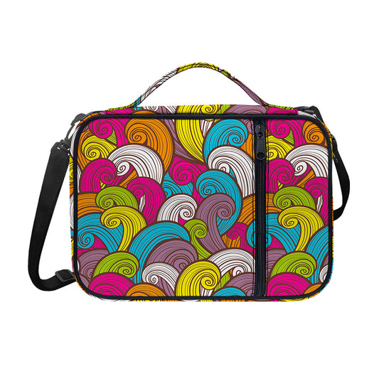 Colorful Surfing Wave Pattern Print Shoulder Strap Bible Bag