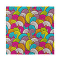 Colorful Surfing Wave Pattern Print Silk Bandana