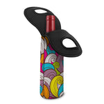 Colorful Surfing Wave Pattern Print Single Neoprene Wine Tote