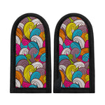 Colorful Surfing Wave Pattern Print Skillet Handle Cover