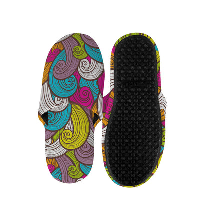 Colorful Surfing Wave Pattern Print Slippers