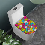 Colorful Surfing Wave Pattern Print Toilet Lid Cover