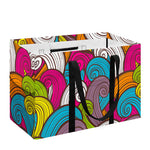 Colorful Surfing Wave Pattern Print Utility Tote Bag