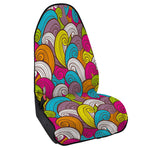 Colorful Surfing Wave Pattern Print Waterproof Car Seat Cover