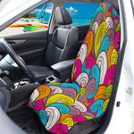 Colorful Surfing Wave Pattern Print Waterproof Car Seat Cover