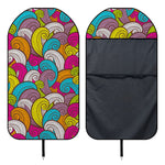 Colorful Surfing Wave Pattern Print Waterproof Car Seat Cover