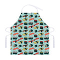 Colorful Sushi And Rolls Pattern Print Adjustable Apron