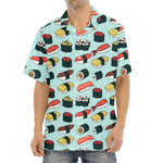 Colorful Sushi And Rolls Pattern Print Aloha Shirt