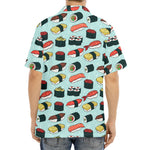 Colorful Sushi And Rolls Pattern Print Aloha Shirt