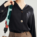 Colorful Sushi And Rolls Pattern Print Bag Strap