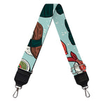 Colorful Sushi And Rolls Pattern Print Bag Strap