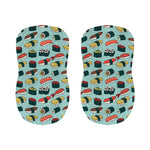 Colorful Sushi And Rolls Pattern Print Bar Stool Covers