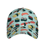 Colorful Sushi And Rolls Pattern Print Baseball Cap