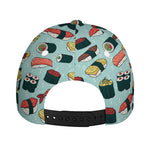 Colorful Sushi And Rolls Pattern Print Baseball Cap