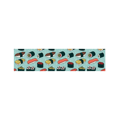 Colorful Sushi And Rolls Pattern Print Bed Runner
