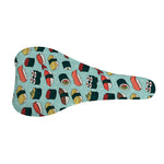 Colorful Sushi And Rolls Pattern Print Bicycle Seat Cover