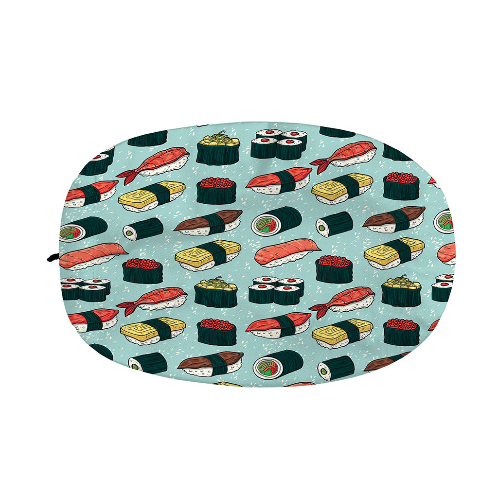 Colorful Sushi And Rolls Pattern Print Car Side Mirror Covers