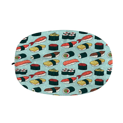 Colorful Sushi And Rolls Pattern Print Car Side Mirror Covers