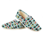 Colorful Sushi And Rolls Pattern Print Casual Shoes